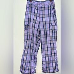 Rue 21 Cute Nwt Purple Plaid Pant Xl Goth Plaid Pant, Purple Plaid, Plaid Pants, Rue 21, Color Purple, Pant Jumpsuit, Pants For Women, Plaid, Chain