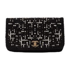 This piece is from the 2017 Paris Cosmopolite collection. The piece features tweed, pearl embellishment, turn lock closure and burgundy leather interior. The name is Fantasy tweed clutch. At 11 inches wide the clutch can fit your phone and essentials for the evening. 67167 Color: Black and white Material: Tweed Code: 24883590 Year:  2017 to 2018 Comes with: Dust bag Condition: Very good. Light use. Faint scratches to hardware. Made in Italy Measurements~ Height 6” Width 11” Depth 1.3” Chanel Clutch With Chain 2022, Chanel Clutch, Chanel Paris, Leather Interior, Fashion Handbags, Chanel Bag, Bordeaux, Clutch Bag, Dust Bag