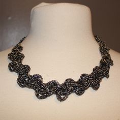 This Gunmetal Piece Is Definitely Eye-Catching. Purchased On A Trip To Mexico But Never Worn. Incredibly Light Weight And Versatile. Beaded Metal Rhinestone Necklace For Parties, Metal Beaded Necklaces For Parties, Beaded Metal Chain Necklace For Party, Metal Beaded Chain Necklace For Party, Beaded Choker Chain Necklace For Party, Party Beaded Choker Chain Necklace, Glamorous Metal Beaded Necklaces, Glamorous Beaded Metal Necklaces, Glamorous Beaded Rhinestone Necklace As Gift