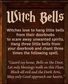 Bell Witch, Witch Bells, Witchcraft Spells For Beginners, Witch Board, Witch Tools, Spells For Beginners, Wiccan Magic