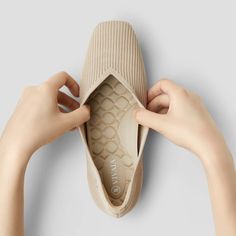 Margot Square-Toe Flats for Bunions&Wide Feet in Almond-More Light & Breathable Margot | VIVAIA Nordstrom Rack Shoes, Wide Shoes For Women, Comfortable Travel Shoes, Travel Shoes Women, Sustainable Shoes, Shoes Trends, Shoes Boots Heels, Mules Sandals, Comfy Flats