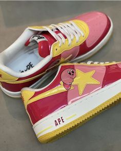 Bapesta Shoes, Bape Shoes, Trendy Shoes Sneakers, Dr Shoes, Pretty Shoes Sneakers, Funky Shoes, Hype Shoes, Shoe Inspo, Cute Nikes