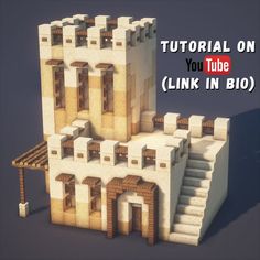 an image of a building made out of paper with text overlay that reads,'how to build a medieval castle on you tube link in bio