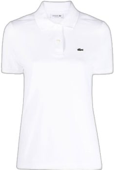 White Polo Shirt For Summer, White Polo Shirt With Polo Collar For Summer, Classic Summer Polo Collar T-shirt, White Summer Polo Shirt, White Button Closure Polo Shirt For Summer, Elegant Collared Polo Shirt For Spring, White Polo Shirt With Collared Neckline For Spring, White Collared Polo Shirt For Summer, Classic Fitted Collared T-shirt