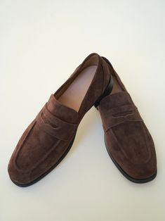 Details Whether you're heading to the office or out on weekend errands, this sleek loafer is ready to keep your feet comfortable for the day. Soft hand-finished leather or suede leather upper Breathable soft fabric suede lining High traction flexible lightweight rubber outsole Heel Height: 1/3 Inch Shipping & Return Free US shipping on orders over $100.Free International shipping on orders over $300. For more details click HERE. Business Suede Slip-ons With Round Toe, Formal Suede Slip-ons With Almond Toe, Formal Suede Slip-ons With Round Toe, Elegant Suede Business Slip-ons, Formal Suede Tassel Loafers, Casual Suede Tassel Loafers For Business, Formal Suede Tassel Loafers For Fall, Casual Business Suede Tassel Loafers, Brown Suede Oxfords For Office