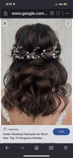 Hair Style For Lehnga Wedding Hairs, Party Hairstyles For Long Hair, Easy Party Hairstyles, Hairstyles For Gowns, Hair Style On Saree, Medium Hair Styles For Women, Traditional Hairstyle