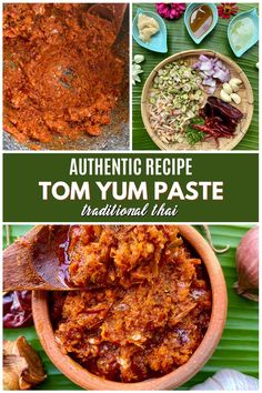 Tom yum paste plus the needed ingredients. Vegan Tom Yum, Thai Tom Yum Soup, Tom Yum Soup Recipe, Tom Yum Paste, Healthy Thai Recipes, Asian Soup Recipes, Tom Yum Soup, Asian Street Food