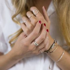 "The Diamond Dusted Narrow Ring is a beautiful ring adding easy elegance and subtle sparkle to your everyday. Perfectly stackable with your other Christina Kober favorites, like the narrow inspiRING https://www.etsy.com/listing/246269376 . This ring is a perennial customer favorite. details + ring face measures 5/8\" wide x 2 mm tall + available ring sizes : 1 - 10.5 (whole & half sizes) + handmade with love in our Georgia studio availability handmade to order. ships in 5 - 14 days. pressed Midi Ring, Detailed Ring, Ring Stacking, Pretty Jewelry, Delicate Rings, Ring Diamond, Beautiful Ring, Dainty Ring, Pretty Jewellery