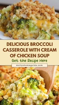 delicious broccoli casserole with cream of chicken soup get the recipe here