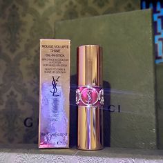 Ysl Rouge Volupte Shine Oil In Stick #124 Ysl Rouge Volupte Shine, Saint Laurent Makeup, Yves Saint Laurent Makeup, Womens Makeup, Yves Saint Laurent, Saint Laurent, Makeup, Pink, Women Shopping