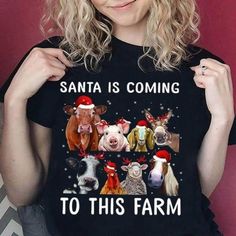 Shipping from the US. Easy 30 day return policy, 100% cotton, Double-needle neck, sleeves and hem; Roomy Unisex Fit. Cow Christmas, Cute Cows, Christmas T Shirt, Best Christmas Gifts, Classic Christmas, Christmas Tshirts, Green And Purple, Christmas Shirts, Long Sweatshirt