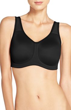 Wacoal Simone Seamless Underwire Sports Bra | Nordstrom Sports Bra Fashion, Feminine Plus Size, Stomach Toning, Street Style Plus Size, Stomach Toning Workouts, Tights Shorts, Bra Fashion, Coral Skirt, Health Pictures