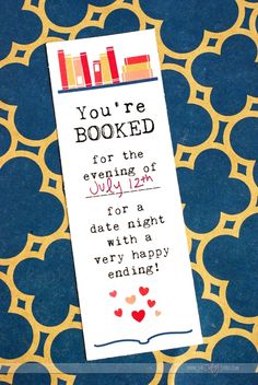 a bookmark with the words you're hooked for the evening of july 12th