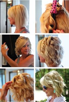 These effortless beachy waves are perfect for your rustic outdoor wedding. This short bridal hairstyle is filled with tips and tricks for how to help your soft curls last throughout the barn wedding reception! Bob Riccio, Short Bridal Hair, Kort Bob, How To Curl Short Hair, Beachy Waves, Rustic Outdoor, Soft Curls, Hair Tips