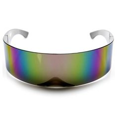 Ultimate retro shield wrap around high fashion sunglasses. Make a statement with these cool reflective mirrored lens. Futuristic Retro, Retro Mirror, Visor Sunglasses, Style Steal, Technology Background, Futuristic Fashion, Shield Sunglasses, Dress Gloves, Futuristic Technology