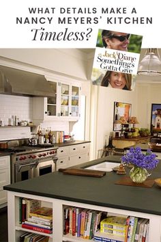 an image of a kitchen setting with the words what details make a fancy meyer's kitchen