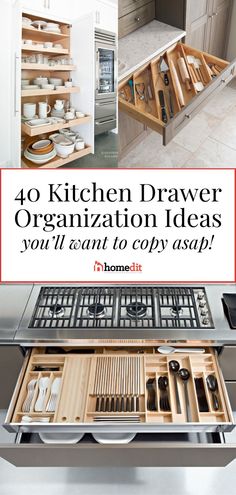 the kitchen drawer organization ideas you'll want to copy asap are in this article