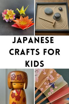 japanese crafts for kids with text overlay