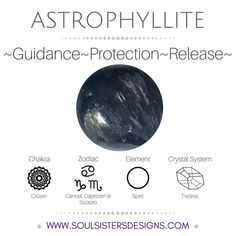 Astrophyllite Crystal Meaning, Crystal Dictionary, Crystal Lattice, Capricorn Scorpio, Power Bracelet, Gemstone Properties, Crystal System