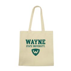 Wayne State University Warriors Warriors Institutional Seal Tote BagCelebrate your school's spirit in style with our exquisite Institutional Tote Bags. Designed with meticulous attention to detail, the front proudly displays the impeccably printed logo of your esteemed college. Our Tote Bags are not only a fashion statement but also highly functional, making them ideal for carrying books, groceries, packing lunches, or fulfilling any other daily needs. Embrace your school pride with this essenti Canvas Tote Bag For Students, Back To School Cotton Bags For Students, Rectangular Canvas Bag For Back To School, Casual Rectangular College Bag, Casual Rectangular College Bags, Casual College Rectangular Bag, Rectangular Cotton School Bag, Wayne State University, Wayne State