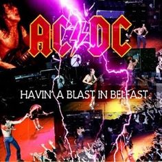 the cover art for ac dc's album, having a blast in beast