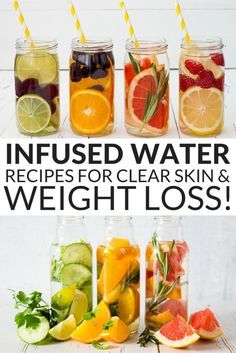 Drinking 8 glasses of water each day has never been easier with this collection of infused water recipes. Made with delicious ingredients like pineapple and cucumber, they offer a myriad of health benefits - they're great for weight loss, detox diets, fat burning, and improving your skin. Check out 11 of our favorite recipes that use a combination of fruits and vegetables, and drink your way to a healthier, happier you! Pineapple And Cucumber, Detox Diets, Glasses Of Water