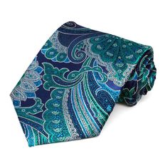 Blue Velvet Sergeant Paisley Silk Necktie $14.95 each 50s Mens Fashion, Mens Floral Tie, New Mens Fashion, Designer Ties, Paisley Tie, Rainbow Swirl, Mens Neck Ties, Silk Necktie, Blue Paisley