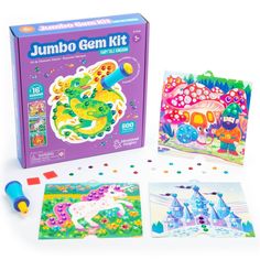 the jumbo gem kit is in its box and it's ready to be opened