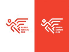 the logo for municipal runners club, which is red and white with an image of a bird