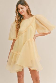 Walking On Sunshine Dress - KK Bloom Boutique Sunshine Dress, Walking On Sunshine, Yellow Style, Gold Outfit, Sorority Recruitment, Yellow Fashion, Sorority, Perfect Dress, The Borrowers