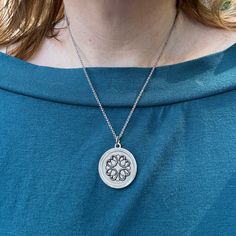 I can't stop wearing this amazing necklace! #Fallvibes #celticjewelry #medallionnecklace #handmadejewelry #stainlesssteelnecklace #filigree #fashion #jewelrylover #etherialstyle #medievalfantasy #fantasyjewelry #smallbusiness #handcraftedjewelry #uniquestyle #giftsforher #irishheritage #womanownedbusiness #loralyndesigns Medieval Modern, World Inspiration, Formal Outfits, Medallion Necklace, Celtic Jewelry, Fantasy Jewelry, Brushed Steel, Steel Necklace