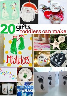 20 gifts for toddlers can make with handprints and other crafting supplies