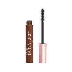 Take your lashes to paradise with instant, breathtaking volume & length in just one coat. Now in shade Latte Brown  universal, rich brown mascara. Soft wavy bristle brush with 200+ bristles catches every lash, allows buildable volume and gives dense, fuller-looking lashes. Silky smooth formula glides on evenly and easily to deliver a full lash fringe that's feathery soft with no flaking, no smudging, and no clumping. Blend of caring oils condition lashes. Women surveyed in a consumer test for La Essence Brown Mascara, Brown Mascara Green Eyes, Best Brown Mascara, Dark Brown Mascara, Dr Belongings, Loreal Paris Makeup, Telescopic Mascara, Lash Paradise, Makeup Wishlist