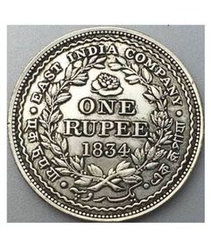 King William IIII 1834 silver One Rupee East India Company Coin Azad Hind, Numismatic Coins, Ancient Monuments