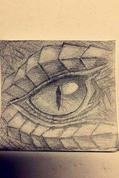 a pencil drawing of an eye with the iris opened to see something in the distance