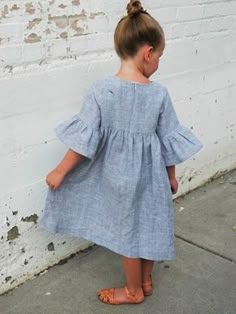 How to Sew a Girl's Summer Dress | WeAllSew Mommy And Me Patterns Free Sewing, Toddlers Dress Patterns, 5t Dress Pattern Free, Toddler Girl Dress Pattern Free, Kids Dress Patterns Free, Girls Dress Patterns Free, Toddler Girl Dress Pattern