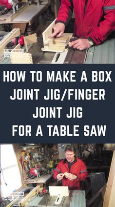 Box joints, also called finger joints, are a great way to join corners on a box. Not only do they add a significant amount of strength, they also look great. Especially when the box joint is made from contrasting materials. The table saw, equipped with a dado head, provides a great way to make box joints, provided you have a jig. WWGOA’s box joint jig video shows a simple shop-made box joint jig is the perfect solution to your box joint needs. Make Box, Woodworking Project Plans, Box Joints, Woodworking Box, Cool Wood Projects, Popular Woodworking