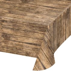 an old wooden table top with ridges on the edges and wood grained finish, isolated against a white background