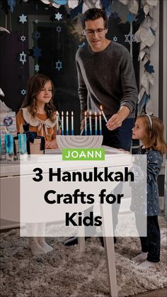 three hanukkah crafts for kids