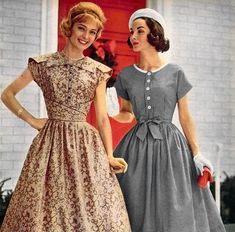 the 1950s-1959 dresses 1950s Fashion Women, Fashion 1950, 1950 Fashion, Vintage Fashion 1950s, Look Retro, Hippie Look, Fashion 1950s, Retro Mode, 50s Dresses