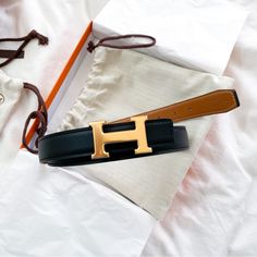 Pristine Condition Herms Constance 24 Belt With Noir/Gold Reversible Belt 2024 Edition Comes With Box, Dustbag And All Original Items Kelly Belt With Pouch, Hermes Accessories, Hermes Constance, Reversible Belt, Dust Bag, Black And Brown, Women Accessories, Gold, Black