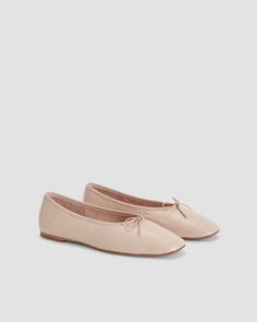 The Day Ballet Flat Pale Pink – Everlane The Ballet, Recycled Leather, Ballet Flat, Nappa Leather, Ladies Day, Pale Pink, Ballet Flats, Soft Leather, The Day