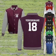 **College Jacket Varsity Jacket with custom print** Here we offer you a college jacket with your desired print. The jacket is ideal for individual messages, desired names, numbers...for clubs, for the family, for birthdays, for school, for club sports, dance clubs, Football clubs, carnival clubs, tennis, handball, darts, skateboarding, bowling, Fishing, work clothes, universities, colleges, gardening, school sports, football, workshops.... the right thing for big and small, for grandma and grand Football Jacket Outfit Women, Team Spirit Varsity Jacket For Sports Events, Long Sleeve Varsity Jacket With Team Name For Sports, Team Spirit Varsity Jacket For Winter Sports, Sporty Varsity Jacket With Team Name For Sports, College Team Spirit Varsity Jacket With Team Name, Collegiate Varsity Jacket For College, Sporty Varsity Jacket With Team Name, College Team Name Varsity Jacket