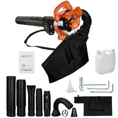 PRICES MAY VARY. 🍂【Strong Wind Power】This leaf blower adopts 2-stroke power, which is easier to start and operate smoothly, with less maintenance work. It has a power of 0.7kw, higher power, and stronger wind power. The design of large heat dissipation holes has a high heat dissipation effect. 🍂【Easy to Operate】The use of a simple starter solves the problem of difficult pull start, so that both elderly and women can easily operate the machine, and after cleaning, gently turn the switch. 🍂【Sty Leaf Vacuum, Easy Starters, Snow Removal, Wind Power, Cordless Vacuum, Strong Wind, Tool Bag, Leaf Blower, Smooth Lines