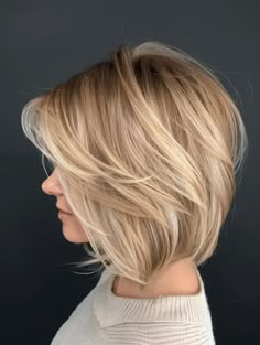 The Ultimate Bob Haircut Lookbook Chin Length Haircuts, Short Layered Bob Hairstyles, Haircuts For Medium Length Hair, Rich Brunette, Chin Length Hair, Bob Haircut For Fine Hair, Layered Bob Hairstyles, Timeless Chic, Layered Bob