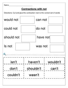 the worksheet for conjunctions with words