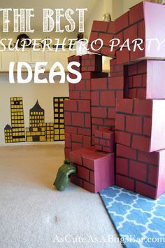 the best super hero party ideas for kids to play with in their house or at home