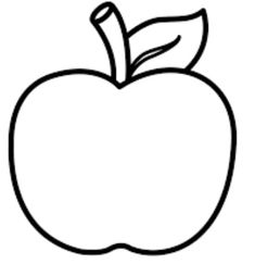 an apple with a leaf on it