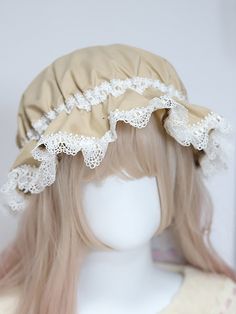 This price is for a bonnet only. One Size Beige Bonnet, Cream Colored One Size Bonnet Cap, Cream Bonnet Cap One Size, One Size Fits Most Beige Bonnet, Cream One-size Bonnet Cap, Beige One Size Fits Most Bonnet, Fitted Bonnet Cap For Spring, Casual Fitted Bonnet For Spring, Fitted Casual Spring Bonnet