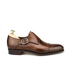 MONK STRAP SHOES 80093 Leather Sole Monk Strap Shoes For Galas, Timeless Monk Strap Slip-on Shoes For Galas, Luxury Cap Toe Dress Shoes With Tang Buckle, Monk Strap Shoes, Strap Shoes, Monk Strap, Scotch, Dress Shoes Men, Oxford Shoes